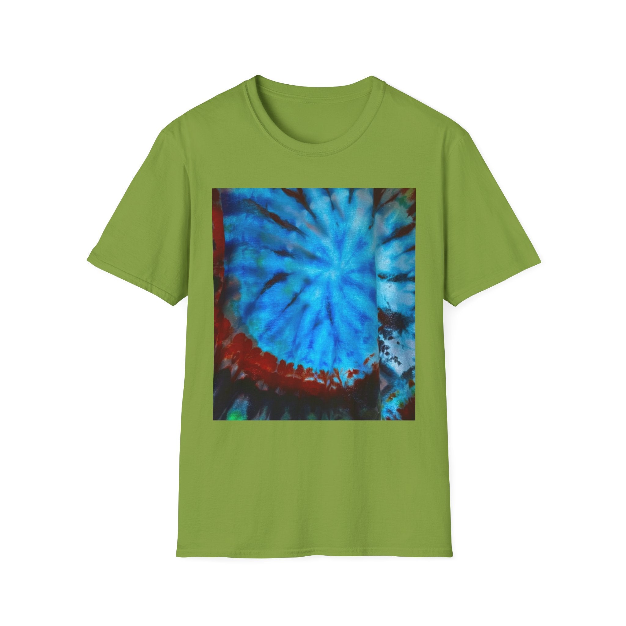 BLUE TIDE: Ocean inspired, Colorful swirl Tie-Dye Unisex T-Shirt - Boho-Chic Fashion, Summer Vibes, Gift for Him/Her, Festival Wear, Cozy Everyday Top