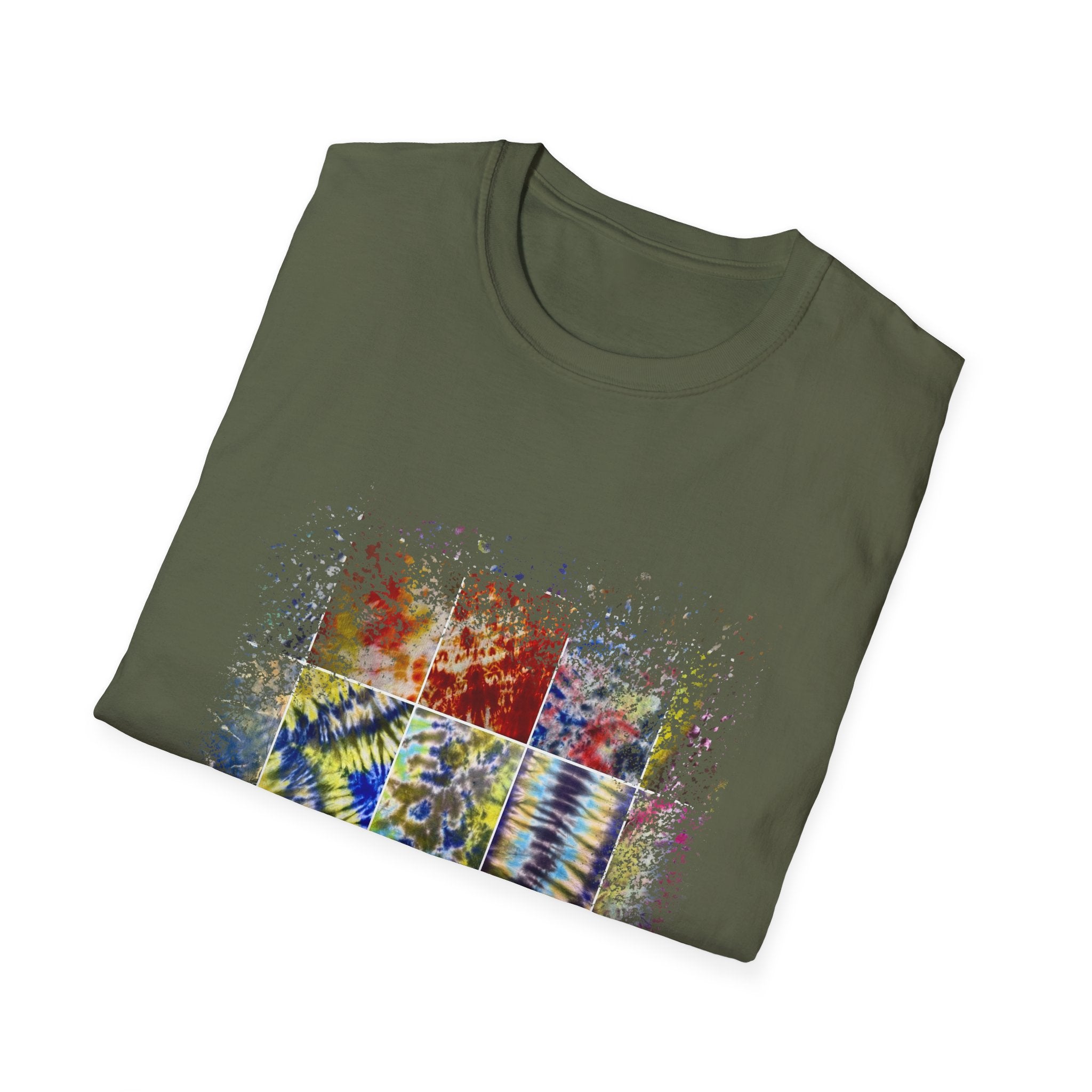 The Scramble 2:  Colorful Splash Unisex Softstyle T-Shirt, Casual Wear, Gift for Friends, Summer Fashion, Vibrant Art Tee