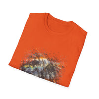 Asteroid Menace 2:  Artistic Abstract Unisex Softstyle T-Shirt | Trendy Graphic Tee, Casual Wear, Unique Fashion Gift, Art Lover Apparel, Everyday Comfort