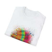 Mandarin Halo 2:  Colorful Splash Unisex Softstyle T-Shirt - Fun Graphic Tee for Summer, Festival Fashion, Casual Wear, Unique Gift Idea, Vibrant [...]