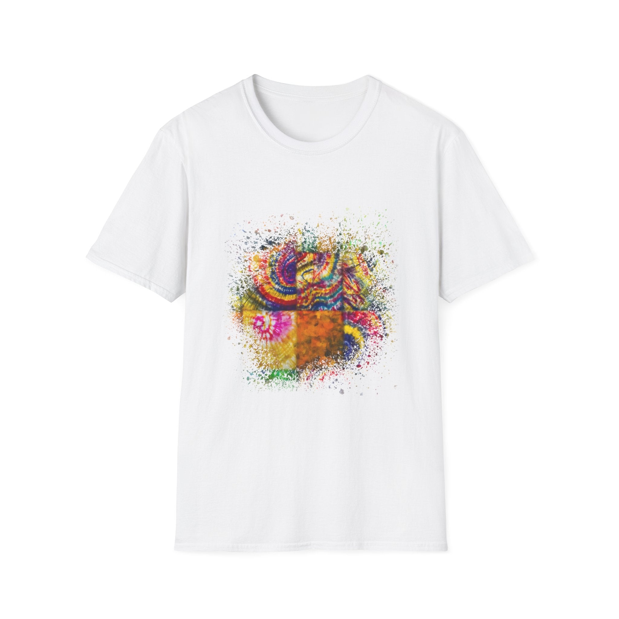 Mystique 2:  Colorful Artistic Unisex Softstyle T-Shirt, Bright Casual Tee for Everyday Wear, Great Gift for Art Lovers, Vibrant Summer Fashion, [...]