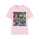 THE VICEROY: Unisex Tie-Dye collage T-Shirt, Vibrant Fashion Tee, Summer Wardrobe Essential, Festival Wear, Gift for Creative Souls, Casual Everyday Tee