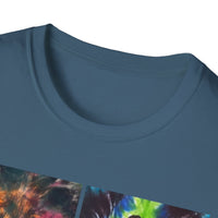 THE VICEROY: Unisex Tie-Dye collage T-Shirt, Vibrant Fashion Tee, Summer Wardrobe Essential, Festival Wear, Gift for Creative Souls, Casual Everyday Tee
