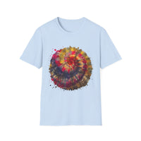 Desert Rose 2:  Vibrant Tie-Dye T-Shirt, Unisex Softstyle Tee, Boho Chic Shirt, Casual Wear, Perfect for Summer Festivals, Gift for Friends