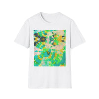 TURQUOISE TREASURE: Tide pool inspired,  Vibrant Tie-Dye T-Shirt, Unisex Softstyle Tee, Casual Summer Wear, Music Festival Attire, Boho Chic Shirt, Unique Gift for Friends