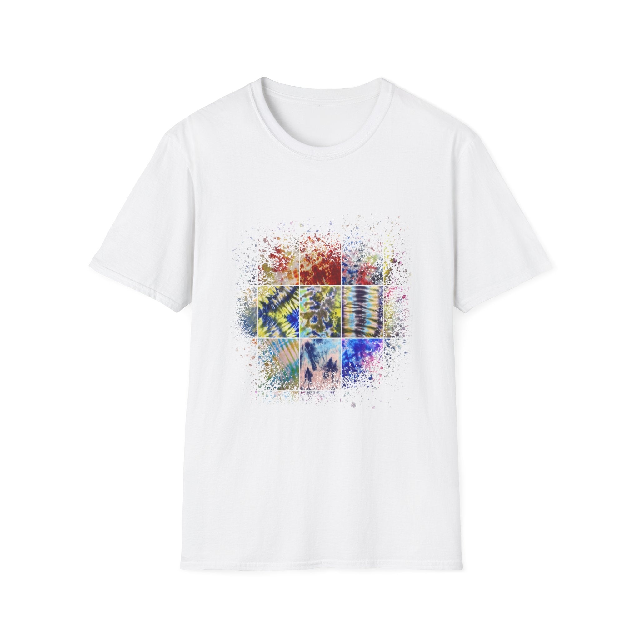 The Scramble 2:  Colorful Splash Unisex Softstyle T-Shirt, Casual Wear, Gift for Friends, Summer Fashion, Vibrant Art Tee