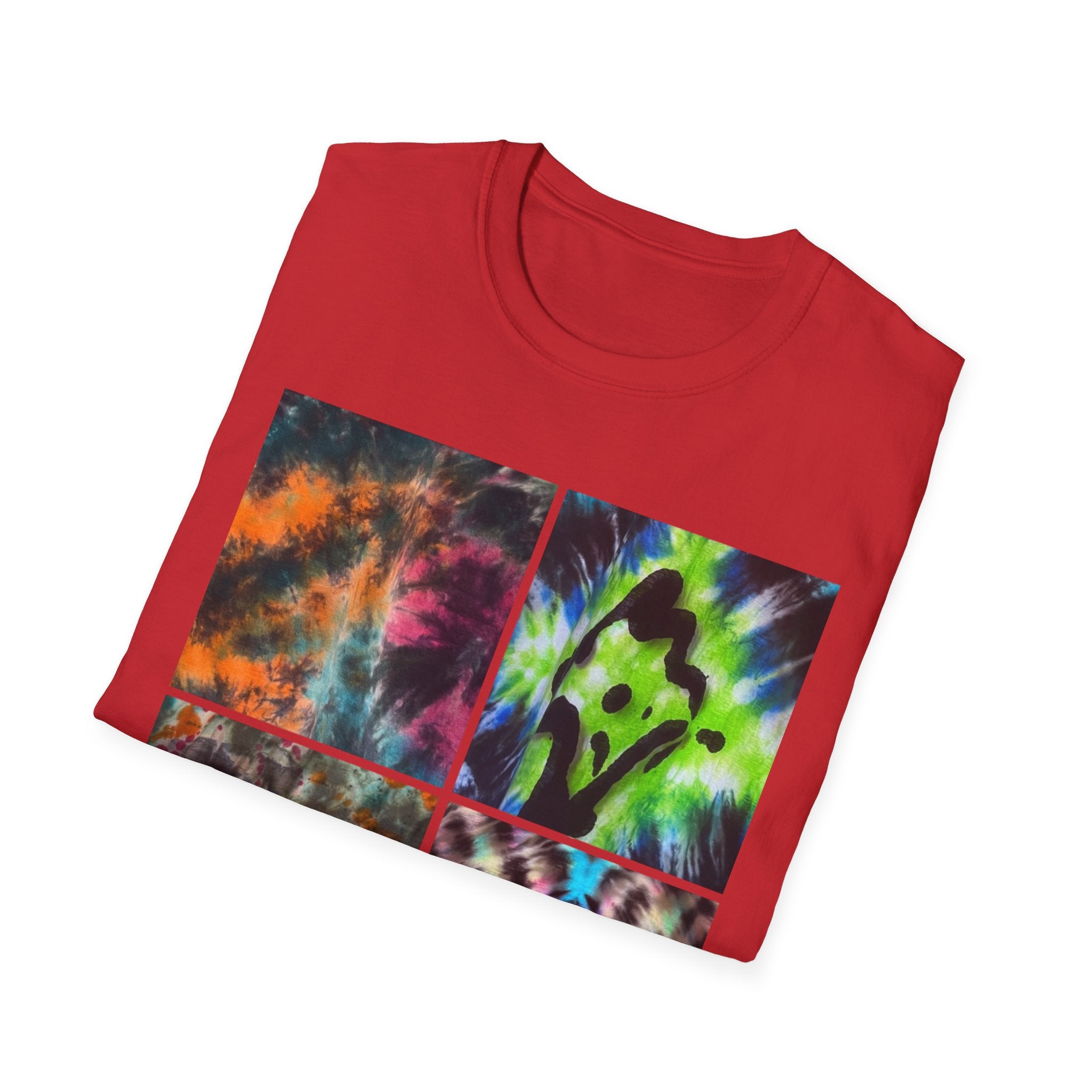 THE VICEROY: Unisex Tie-Dye collage T-Shirt, Vibrant Fashion Tee, Summer Wardrobe Essential, Festival Wear, Gift for Creative Souls, Casual Everyday Tee