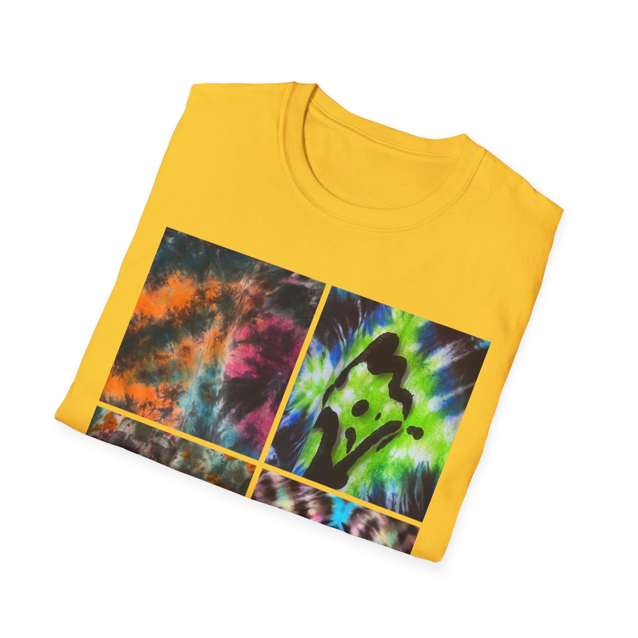 THE VICEROY: Unisex Tie-Dye collage T-Shirt, Vibrant Fashion Tee, Summer Wardrobe Essential, Festival Wear, Gift for Creative Souls, Casual Everyday Tee