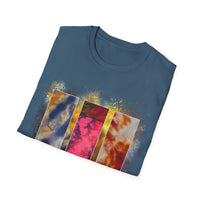 RUBICON:  Chic Vibrant Abstract Art Unisex Softstyle T-Shirt - Casual Wear, Art Lover Gift, Everyday Fashion, Unique Graphic Tee