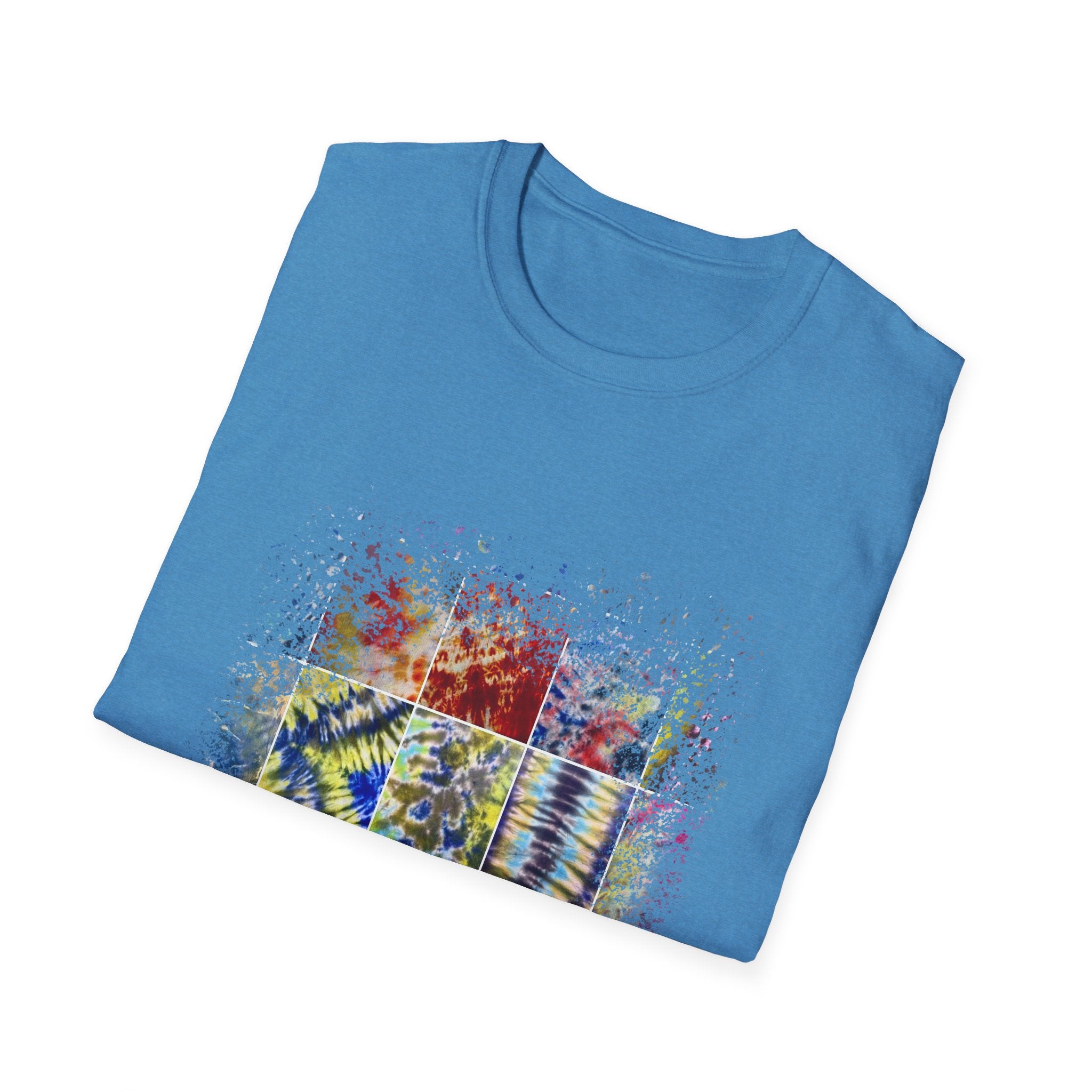 The Scramble 2:  Colorful Splash Unisex Softstyle T-Shirt, Casual Wear, Gift for Friends, Summer Fashion, Vibrant Art Tee