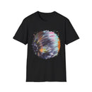 Bravado 2:  Colorful Tie-Dye Unisex Softstyle T-Shirt with Abstract Design, Perfect for Festivals, Casual Outings, Relaxed Days, Summer Vibes, and Gifts