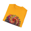 Desert Rose 2:  Vibrant Tie-Dye T-Shirt, Unisex Softstyle Tee, Boho Chic Shirt, Casual Wear, Perfect for Summer Festivals, Gift for Friends