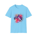 Fifth Dimension 2:  Cool Splash Art Unisex Softstyle T-Shirt, Colorful Tee, Casual Wear, Birthday Gift, Art Lover Shirt, Graphic Tee