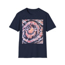 TANGERINE TIGER: Spotted swirl Colorful Tie-Dye Unisex Softstyle T-Shirt, Festival Wear, Casual Outfit, Gift for Her, Summer Vibes, Boho Style