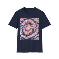 TANGERINE TIGER: Spotted swirl Colorful Tie-Dye Unisex Softstyle T-Shirt, Festival Wear, Casual Outfit, Gift for Her, Summer Vibes, Boho Style