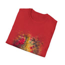 Sapphire Scorpion 2:  Fall Leaves Unisex Softstyle T-Shirt, Autumn Tee, Nature Lover Shirt, Gift for Her, Cozy Casual Wear