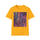 BOMBAY BLITZ:  Galactic Tie-Dye T-Shirt - Unisex Softstyle Tee, Boho Fashion, Festival Wear, Gift for Space Lovers, Casual Everyday Top