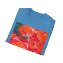 RIPPLE: Koi pond inspired ripple swirl style, Tie-Dye Unisex Softstyle T-Shirt, Bohemian Tee, Summer Vibes Shirt, Festival Wear, Gift for Her, Unique Tie Dye Fashion
