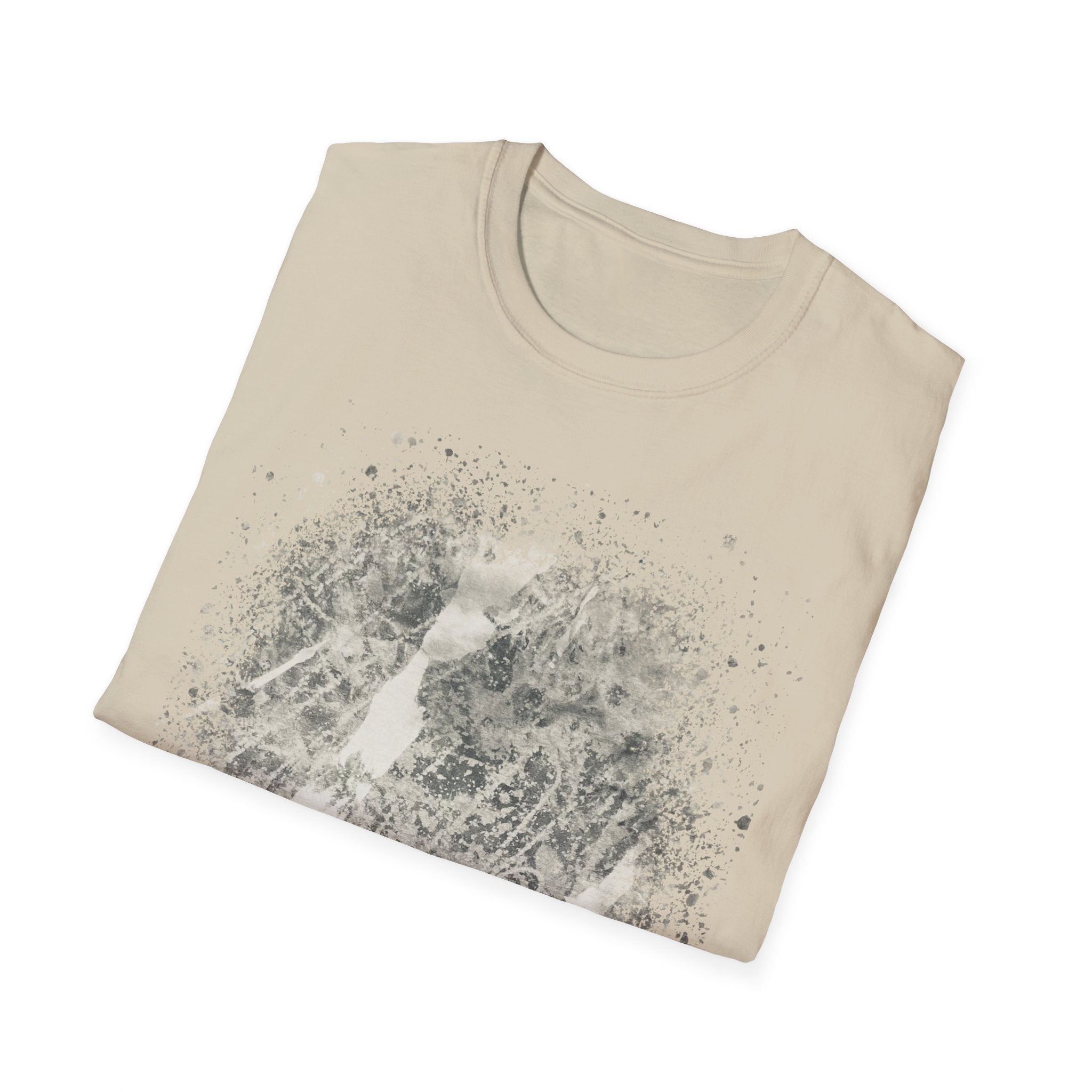 GRAVITY:  Gritty, edgy, Monochrome Tie-Dye Unisex T-Shirt, Casual Everyday Wear, Gift for Friends, Trendy Summer Fashion, Unique Art Apparel