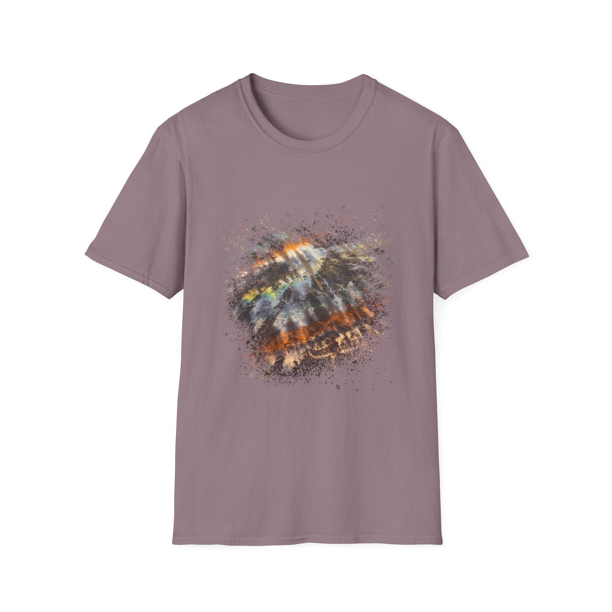 Asteroid Menace 2:  Artistic Abstract Unisex Softstyle T-Shirt | Trendy Graphic Tee, Casual Wear, Unique Fashion Gift, Art Lover Apparel, Everyday Comfort