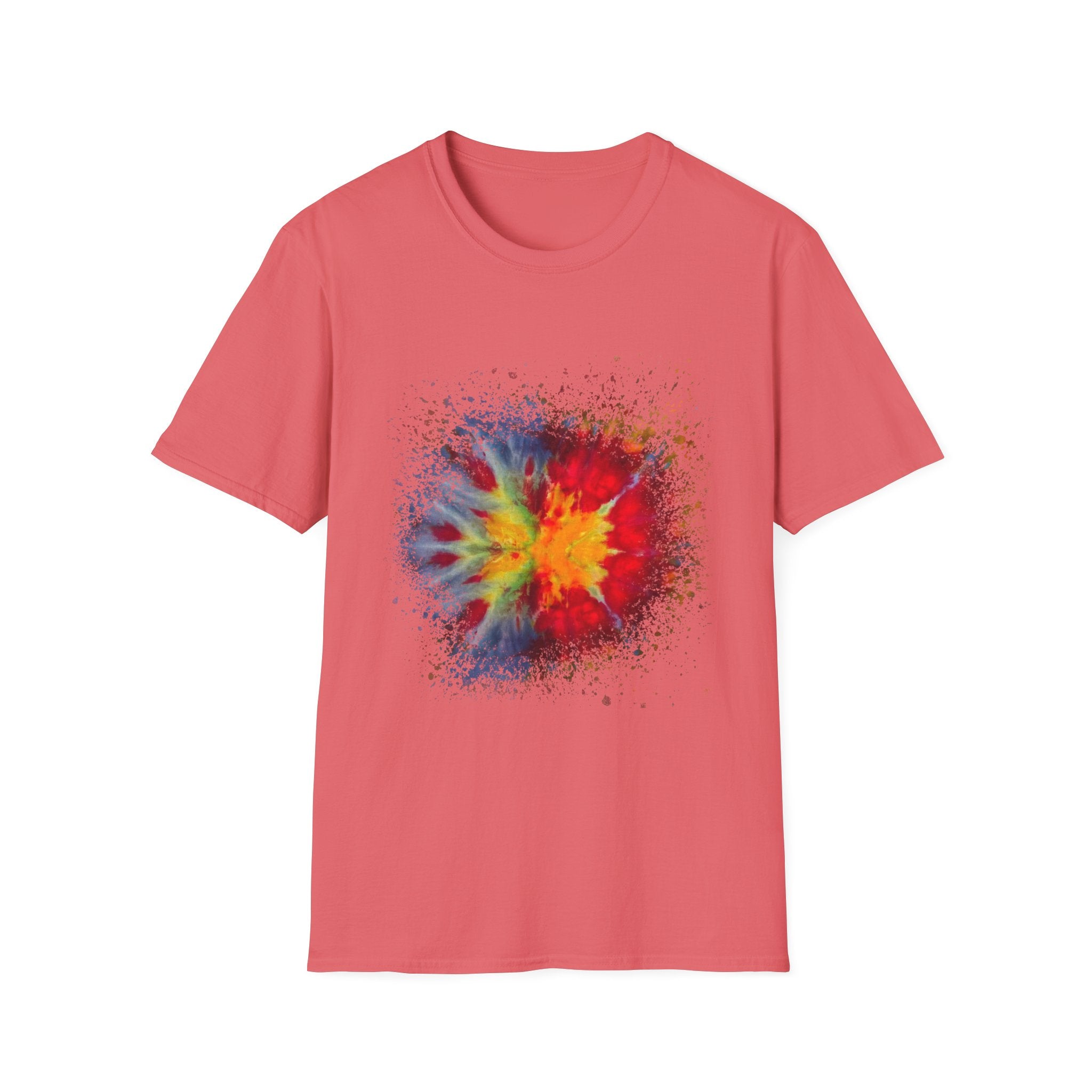 Supersonic 2:  Vibrant Splash Art Unisex T-Shirt, Colorful Tee, Casual Wear, Festival Shirt, Graphic Tee, Gift for Art Lovers