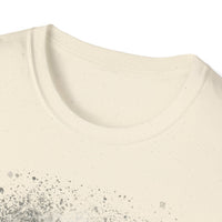 GRAVITY:  Gritty, edgy, Monochrome Tie-Dye Unisex T-Shirt, Casual Everyday Wear, Gift for Friends, Trendy Summer Fashion, Unique Art Apparel