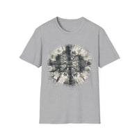 CROSS ROAD: Gritty, graphite style...  Trendy Tie-Dye Unisex Softstyle T-Shirt | Casual, Chic, Gift Idea, Festival Wear, Everyday Fashion