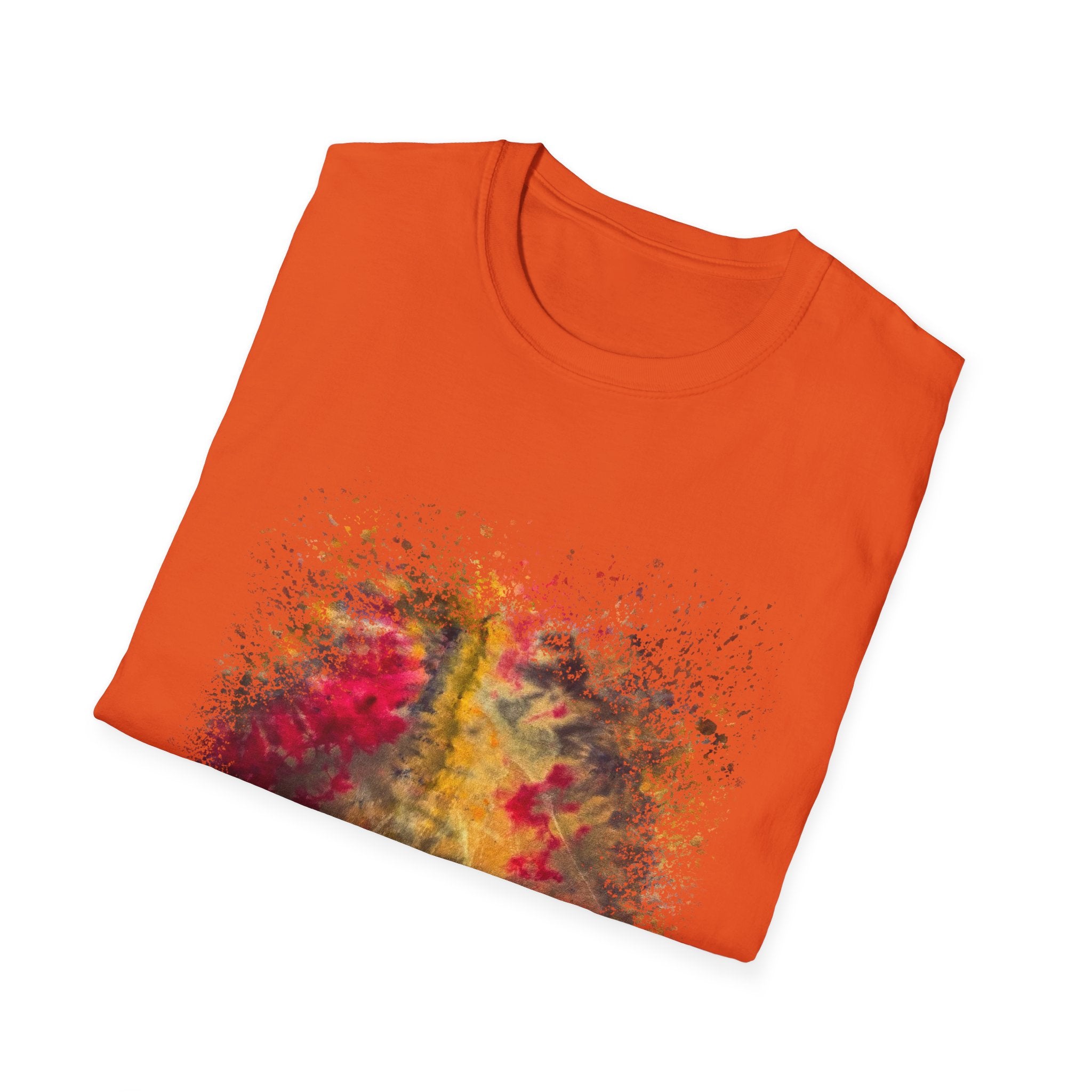 Sapphire Scorpion 2:  Fall Leaves Unisex Softstyle T-Shirt, Autumn Tee, Nature Lover Shirt, Gift for Her, Cozy Casual Wear