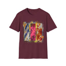 RUBICON:  Chic Vibrant Abstract Art Unisex Softstyle T-Shirt - Casual Wear, Art Lover Gift, Everyday Fashion, Unique Graphic Tee