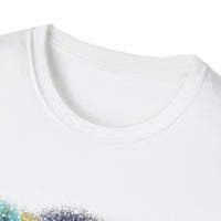 INFLECTION POINT: Monet style Colorful Tie-Dye Unisex Softstyle T-Shirt, Casual Wear, Festival Outfit, Art-Inspired, Everyday Fashion, Gift for Art Lovers