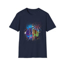Tenacity 2:  Colorful Tie-Dye Unisex Softstyle T-Shirt, Casual Wear, Gift for Art Lovers, Summer Vibes, Festival Clothing