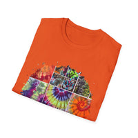 Resilience 2:  Vibrant Tie-Dye Unisex Softstyle T-Shirt, Bohemian Tee, Summer Apparel, Festival Wear, Gift for Him or Her
