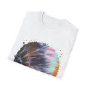 Bravado 2:  Colorful Tie-Dye Unisex Softstyle T-Shirt with Abstract Design, Perfect for Festivals, Casual Outings, Relaxed Days, Summer Vibes, and Gifts