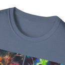 THE VICEROY: Unisex Tie-Dye collage T-Shirt, Vibrant Fashion Tee, Summer Wardrobe Essential, Festival Wear, Gift for Creative Souls, Casual Everyday Tee