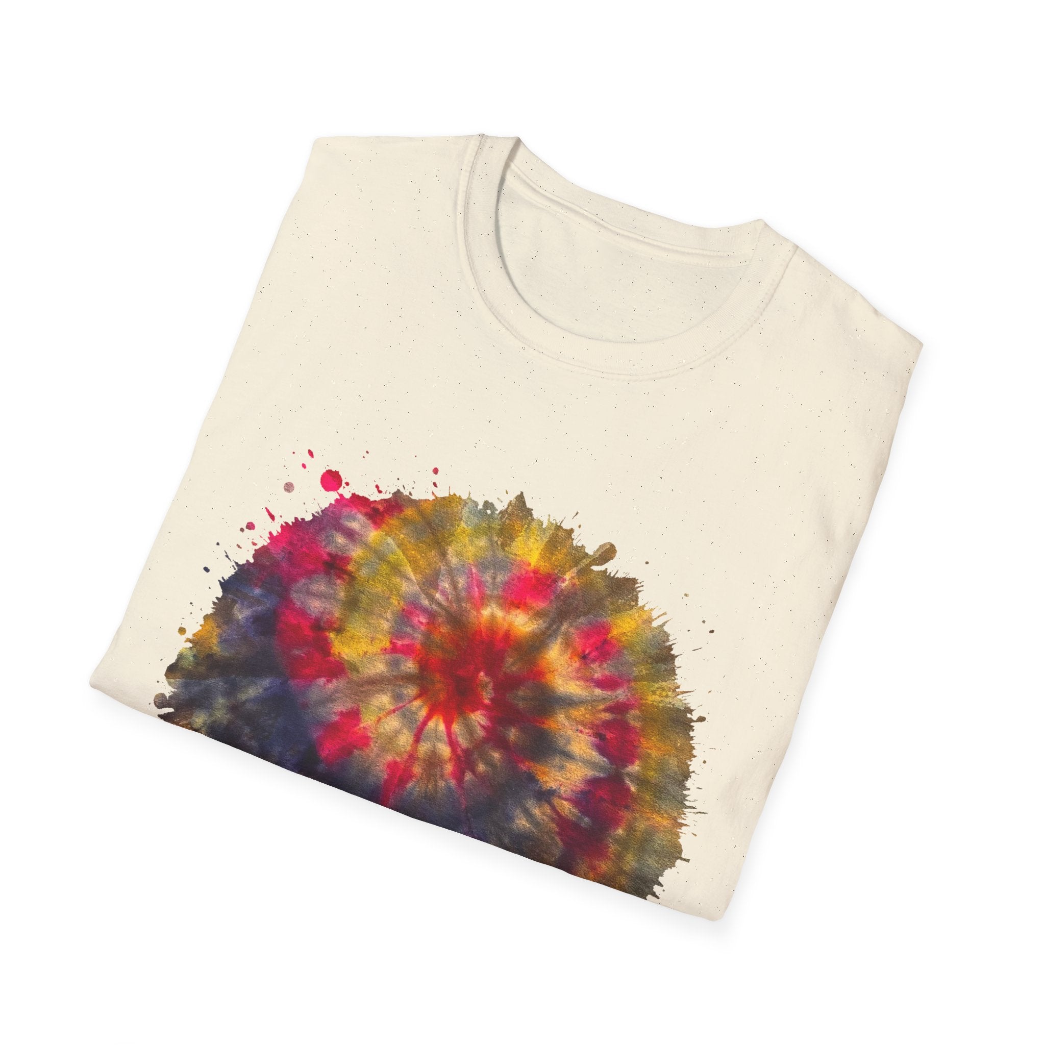 Desert Rose 2:  Vibrant Tie-Dye T-Shirt, Unisex Softstyle Tee, Boho Chic Shirt, Casual Wear, Perfect for Summer Festivals, Gift for Friends