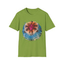 SAND DOLLAR DREAM: Ocean inspired Vibrant Tie-Dye Unisex T-Shirt, Boho Tee, Summer Shirt, Festival Wear, Unique Gift for Music Lovers