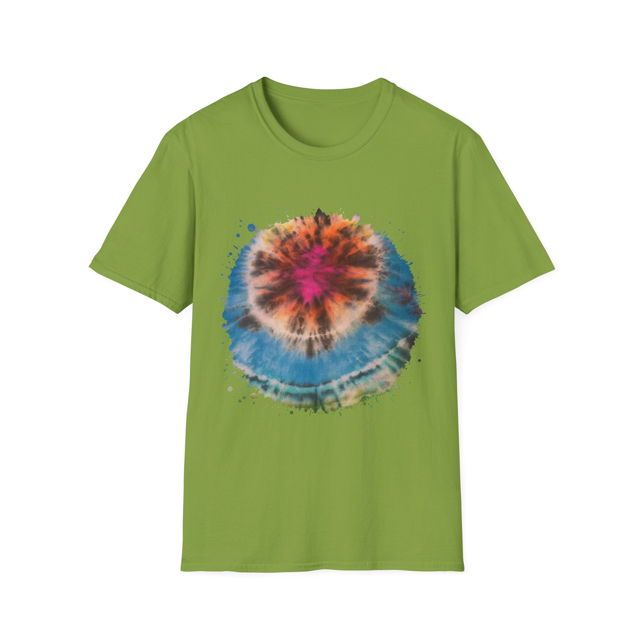 SAND DOLLAR DREAM: Ocean inspired Vibrant Tie-Dye Unisex T-Shirt, Boho Tee, Summer Shirt, Festival Wear, Unique Gift for Music Lovers