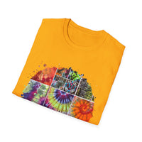 Resilience 2:  Vibrant Tie-Dye Unisex Softstyle T-Shirt, Bohemian Tee, Summer Apparel, Festival Wear, Gift for Him or Her