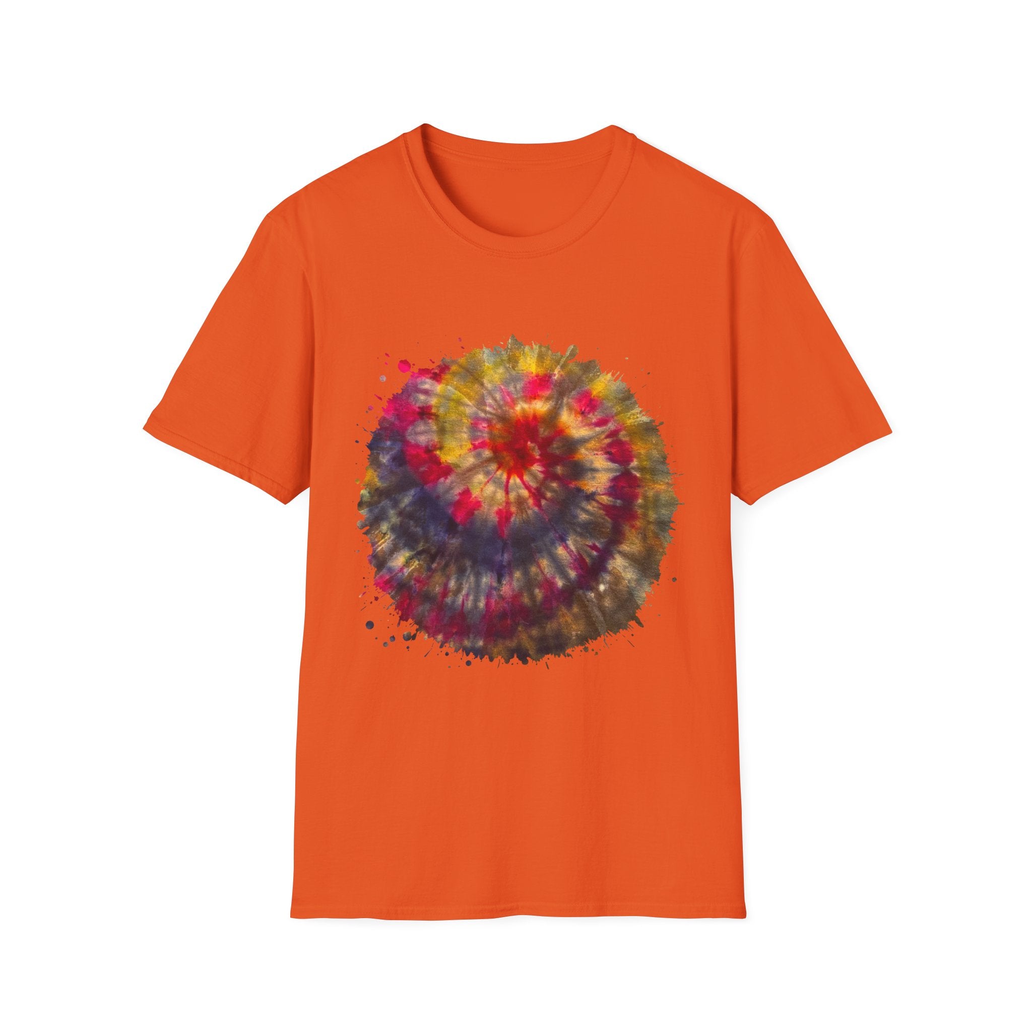 Desert Rose 2:  Vibrant Tie-Dye T-Shirt, Unisex Softstyle Tee, Boho Chic Shirt, Casual Wear, Perfect for Summer Festivals, Gift for Friends