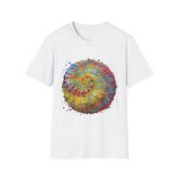 Watermelon Krush 2:  Colorful Spiral Tie-Dye Unisex Softstyle T-Shirt, Summer Vibes Shirt, Festival Apparel, Gift for Her, Boho Fashion