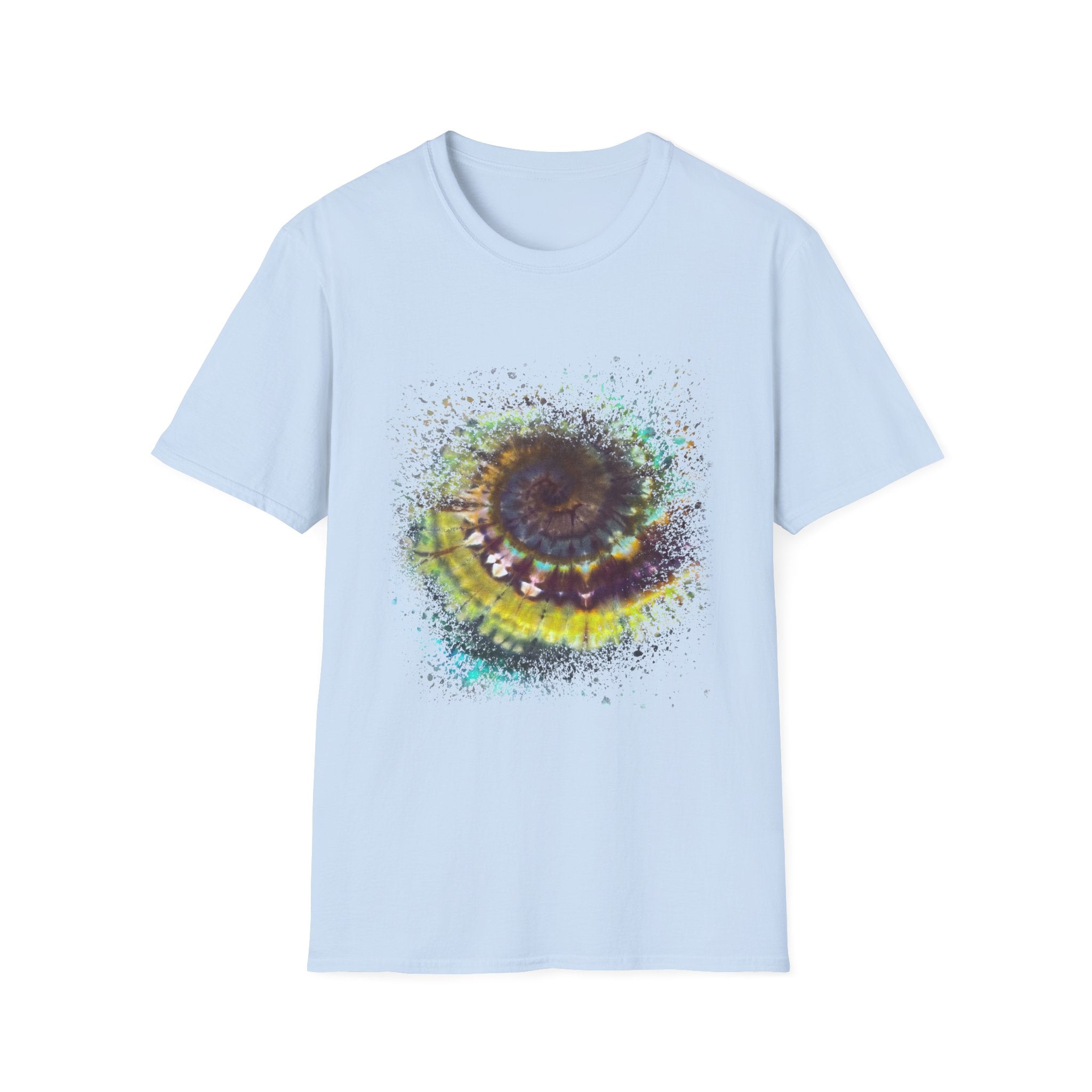 Temptation 2:  Colorful Spiral Art Unisex Softstyle T-Shirt, Casual Wear, Gift for Art Lovers, Eco-Friendly Tee, Summer Fashion