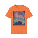 MOMENTUM: Northern Lights inspired, Edgy, Vibrant Tie-Dye Unisex T-Shirt, Softstyle Tee for Summer, Casual Wear, Fashion Statement, Gift for Friends, Festival Outfit, Relaxed Fit