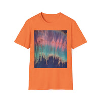 MOMENTUM: Northern Lights inspired, Edgy, Vibrant Tie-Dye Unisex T-Shirt, Softstyle Tee for Summer, Casual Wear, Fashion Statement, Gift for Friends, Festival Outfit, Relaxed Fit