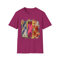 RUBICON:  Chic Vibrant Abstract Art Unisex Softstyle T-Shirt - Casual Wear, Art Lover Gift, Everyday Fashion, Unique Graphic Tee