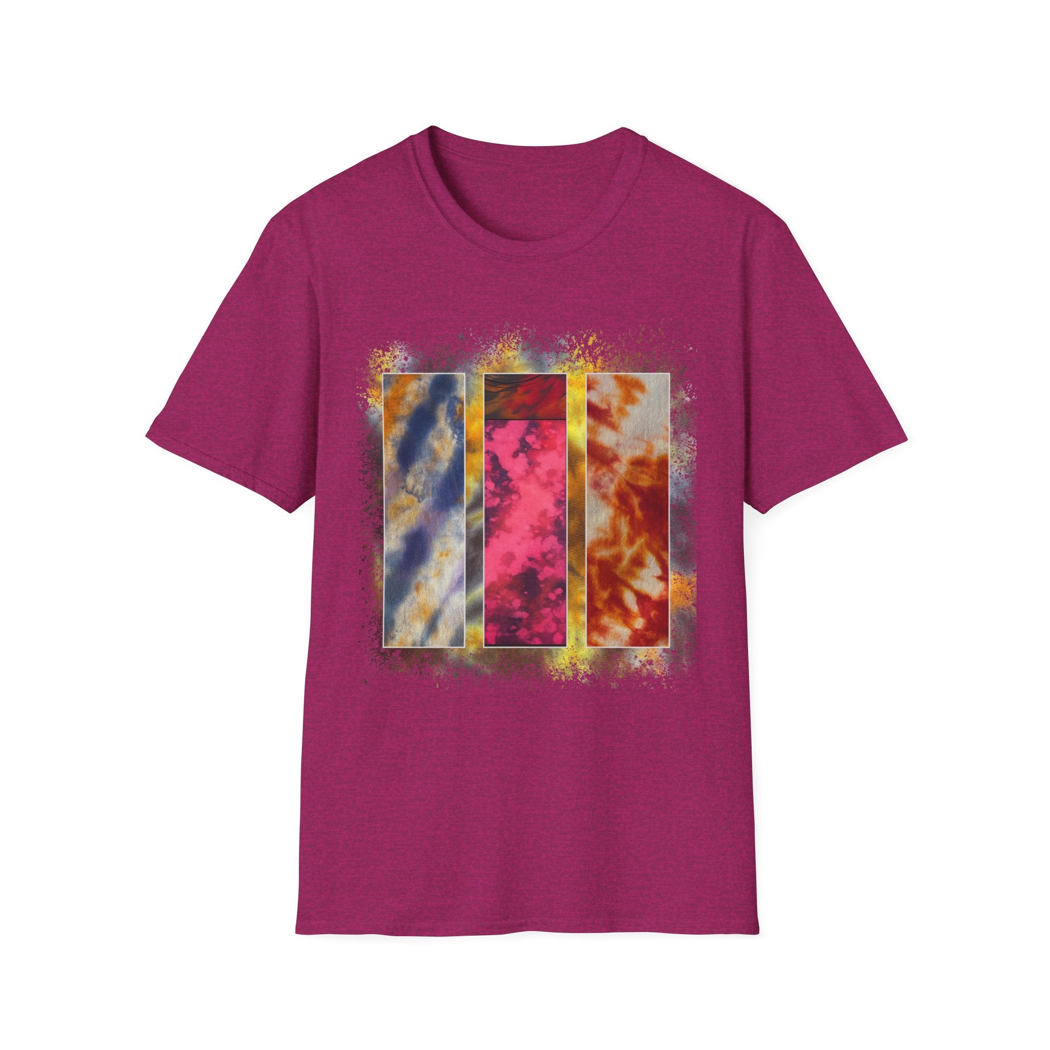 RUBICON:  Chic Vibrant Abstract Art Unisex Softstyle T-Shirt - Casual Wear, Art Lover Gift, Everyday Fashion, Unique Graphic Tee