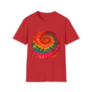 Fuchsia Frenzy 2:  Vibrant Tie-Dye T-Shirt for Fun & Relaxation, Summer Vibes, Festival Wear, Unisex Fashion, Gift for Friends