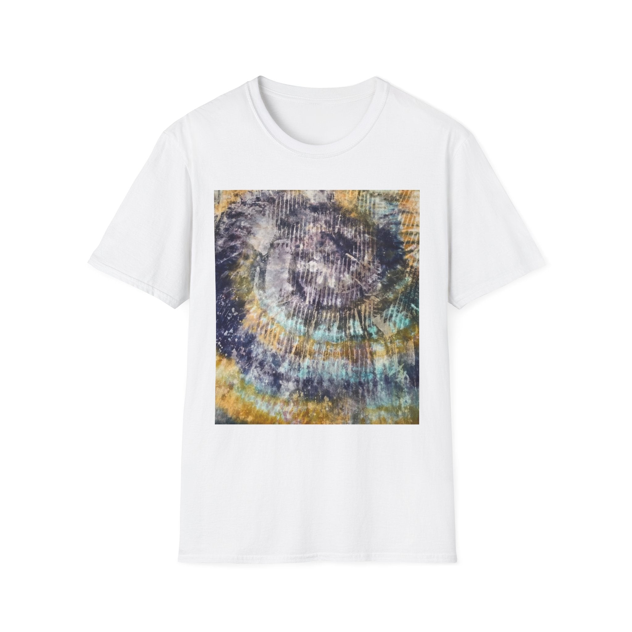 RENEGADE: Edgy, grungy, scratchy Swirl Tie-Dye T-Shirt, Unisex Casual Tee, Retro Vibe Shirt, Summer Style Top, Gift for Music Festivals, Tie-Dye Lover's Apparel
