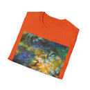 HAWAIIAN HERO: Smash style, mini-swirl tie dye,  Colorful, Unisex Softstyle T-Shirt, Bohemian Tee, Summer Vibe Shirt, Festival Outfit, Casual Wear, Gift Idea