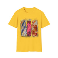 RUBICON:  Chic Vibrant Abstract Art Unisex Softstyle T-Shirt - Casual Wear, Art Lover Gift, Everyday Fashion, Unique Graphic Tee