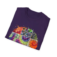 Resilience 2:  Vibrant Tie-Dye Unisex Softstyle T-Shirt, Bohemian Tee, Summer Apparel, Festival Wear, Gift for Him or Her